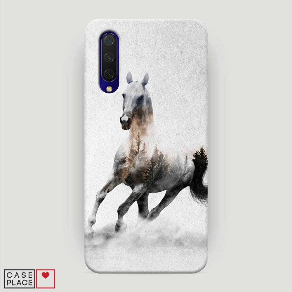 

Пластиковый чехол "Лошадь лес" на Xiaomi Mi CC9, 36120-1