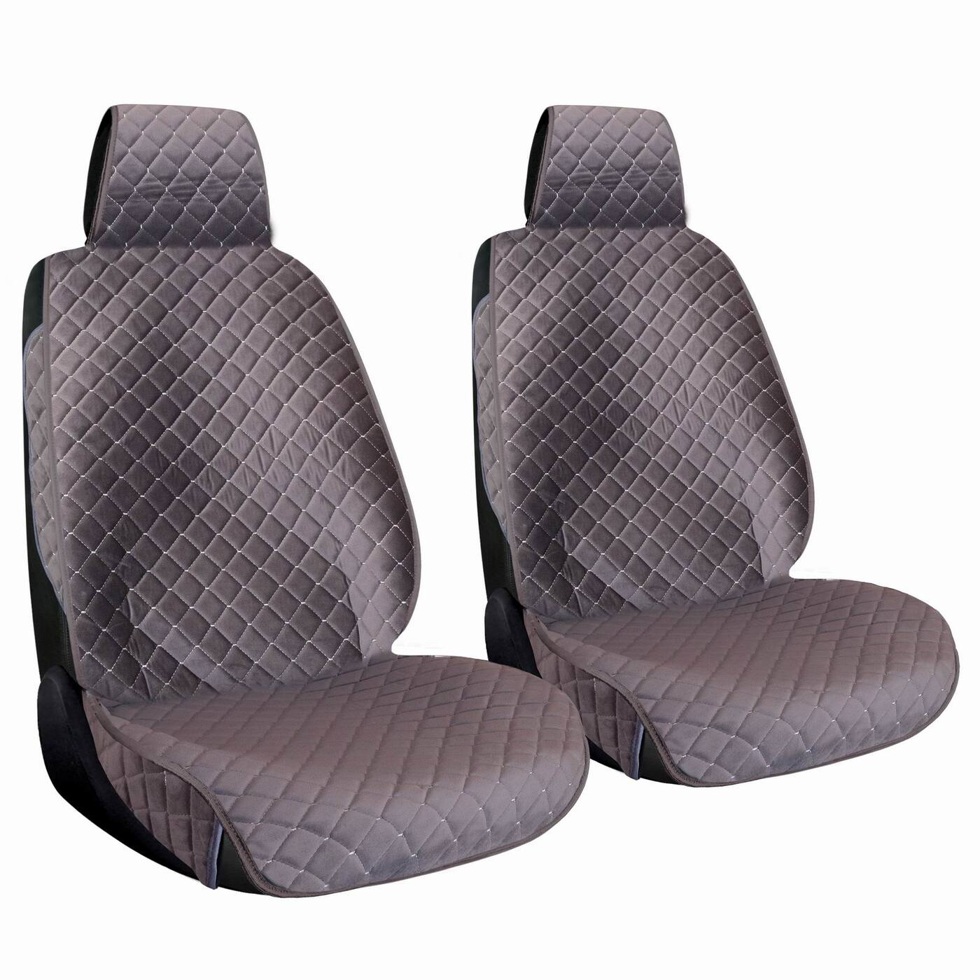 фото Накидка на сиденье автомобиля / чехлы для автомобильных сидений a2dm серый/серый (2шт)