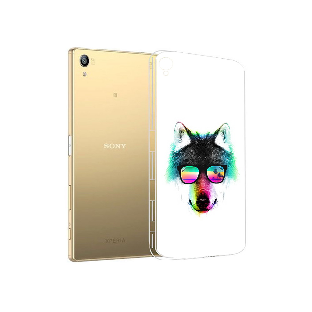 

Чехол MyPads Tocco для Sony Xperia Z5 Premium радужный волк (PT23243.222.567), Прозрачный, Tocco