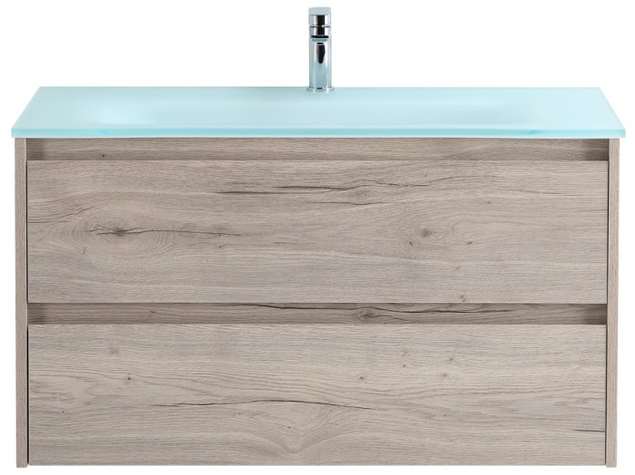 

Тумба с раковиной BelBagno Kraft 100-BB1010/465-LV-VTR-BO Rovere Galifax Bianco, Серый, Kraft