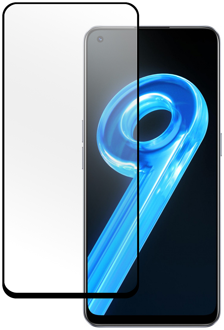 

Защитное стекло PERO Full Glue для Realme 9 black (Черный)