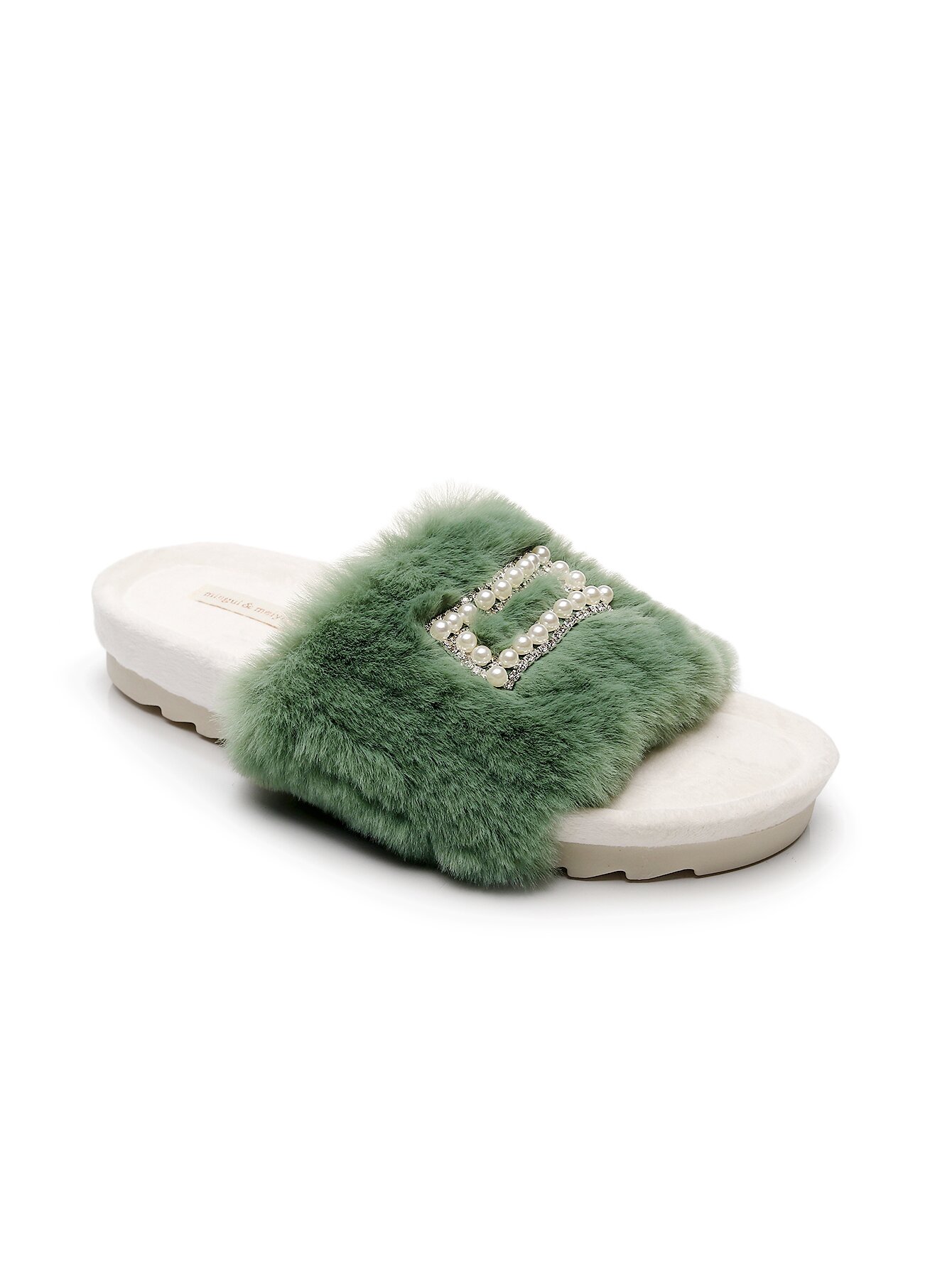 Тапочки женские Mingul & Meiyeon M-207 зеленые 39 RU