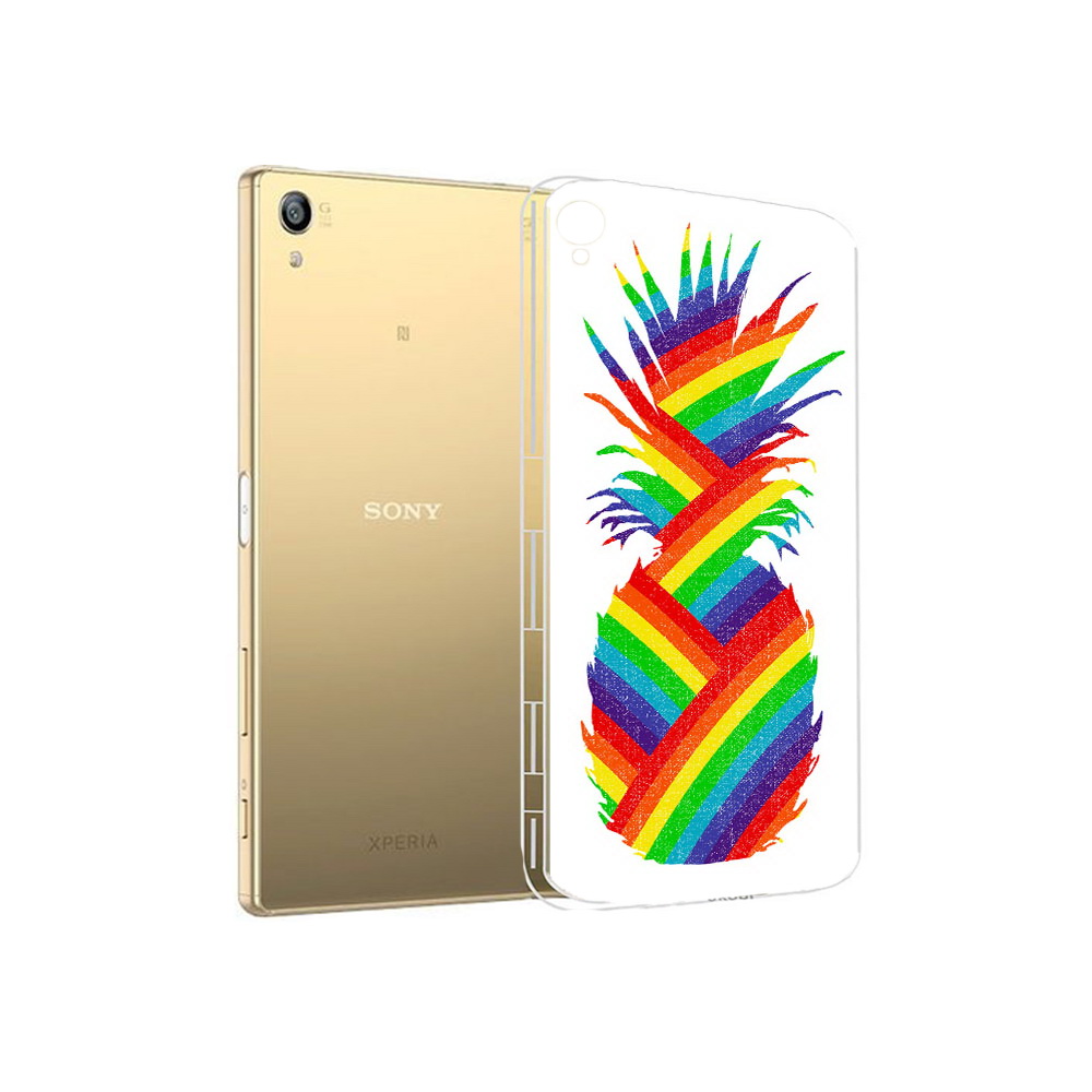 

Чехол MyPads Tocco для Sony Xperia Z5 Premium радужный ананас (PT23243.222.566), Прозрачный, Tocco