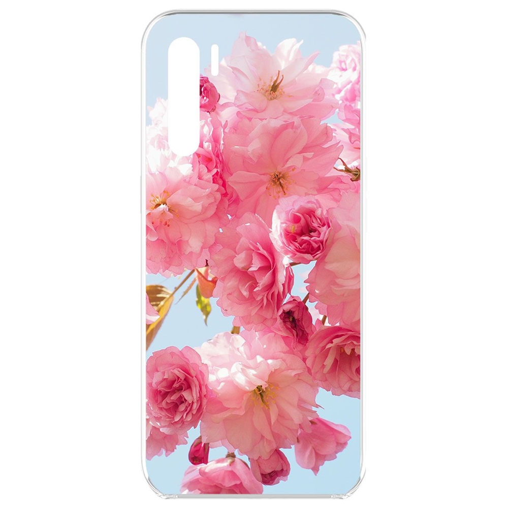 фото Чехол-накладка krutoff clear case сакура для oppo reno3