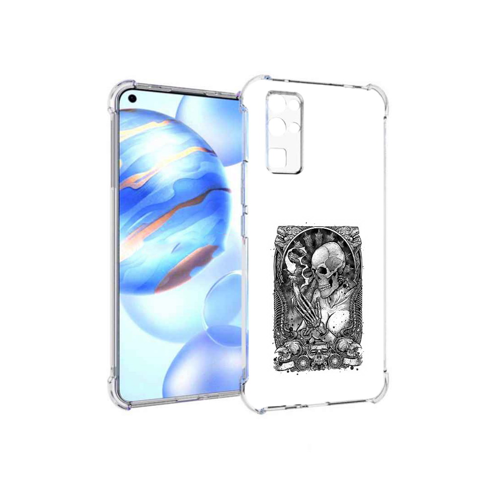 

Чехол MyPads Tocco для Honor 30 девушка скелет (PT147988.19.316), Прозрачный, Tocco