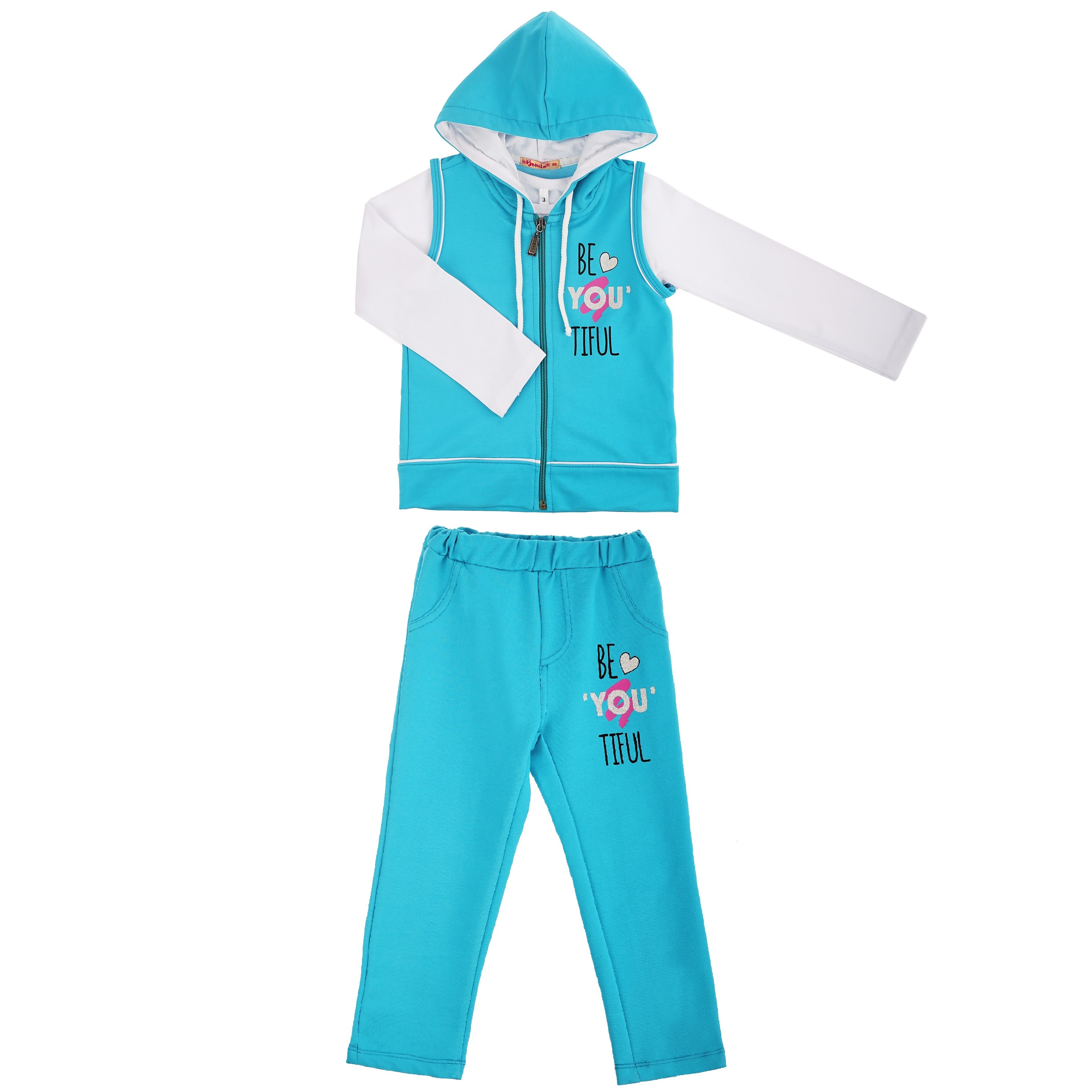 

Костюм детский Bonito kids BK1281K цв. бирюзовый р. 104, BK1281K