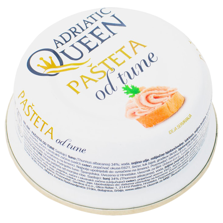 Паштет Adriatic Queen из тунца, 95 г