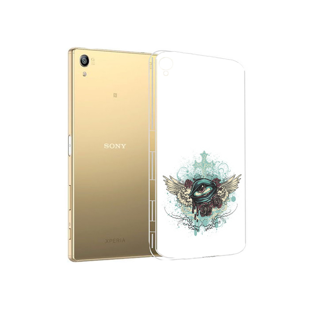

Чехол MyPads Tocco для Sony Xperia Z5 Premium плачущий глаз с крыльями (PT23243.222.544), Прозрачный, Tocco