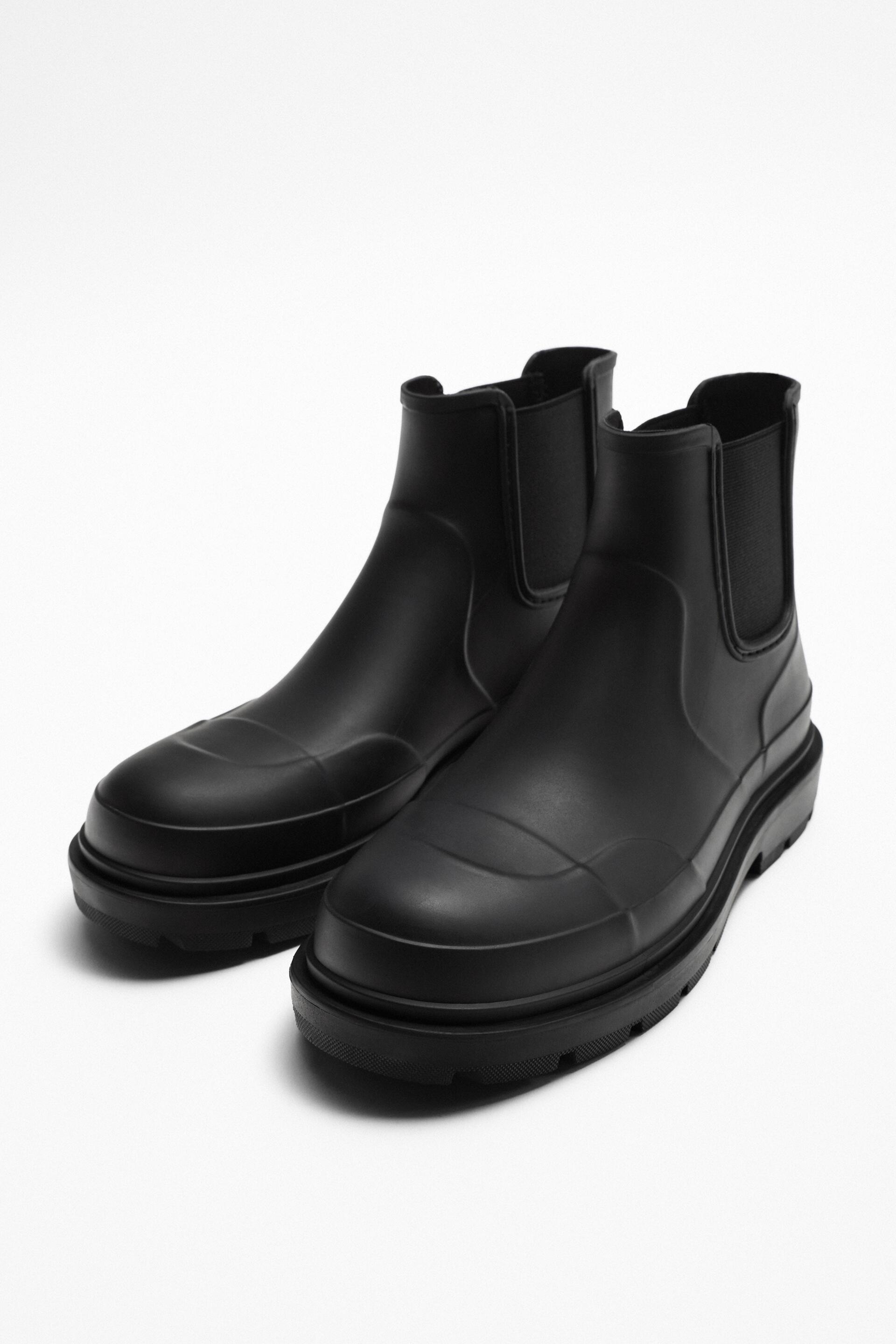 Резиновые ботинки мужские ZARA 12011020 черные 44 RU (доставка из-за рубежа)