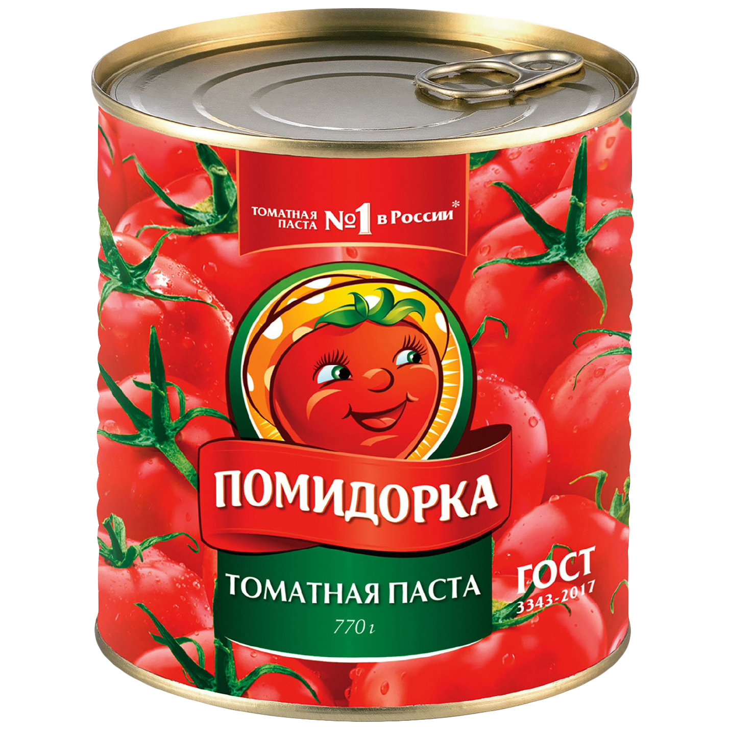 Паста томатная Помидорка ГОСТ, 25-28%, 770 г