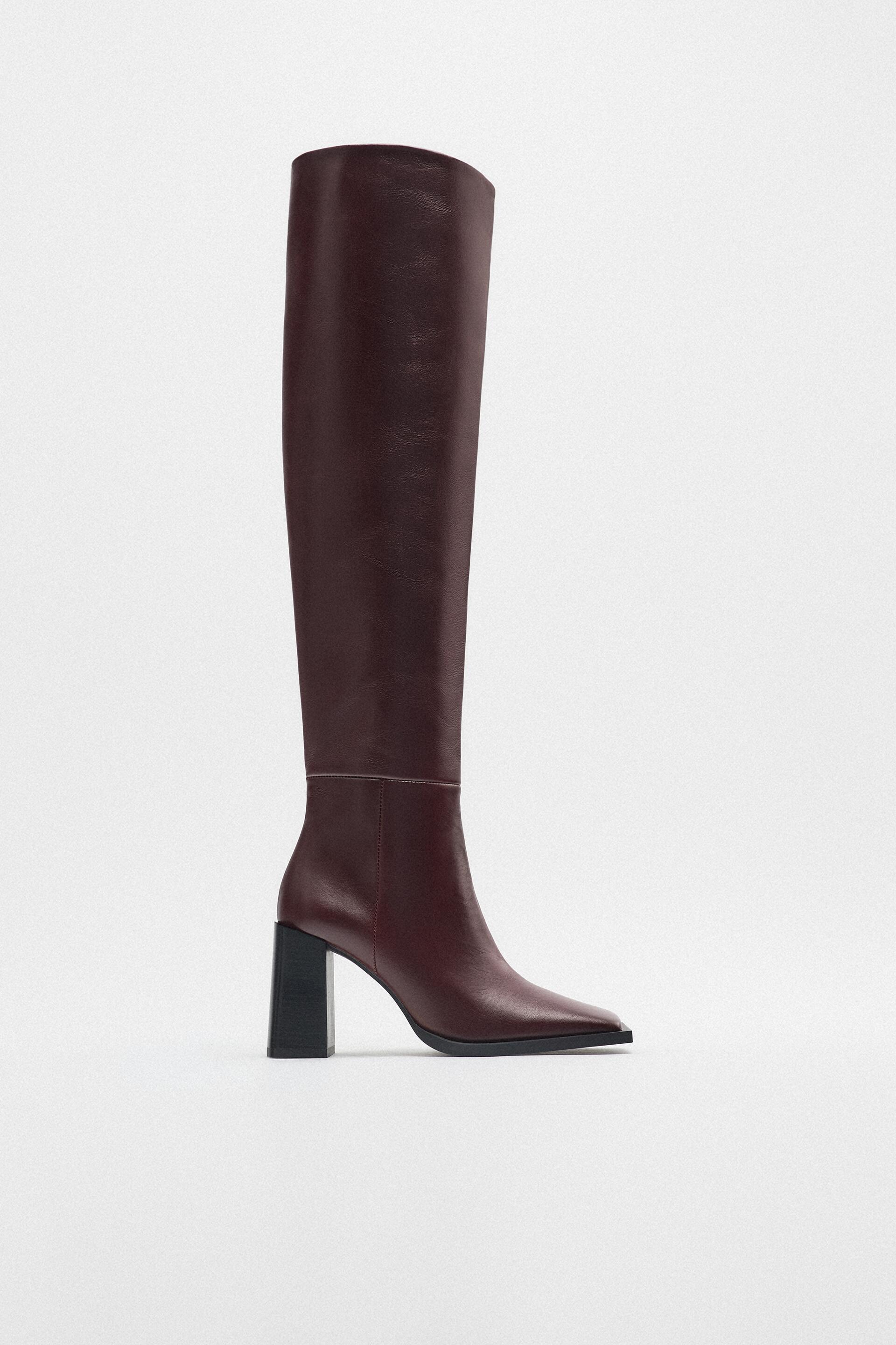 

Ботфорты женские ZARA 200440 коричневые 36 RU (доставка из-за рубежа), 200440
