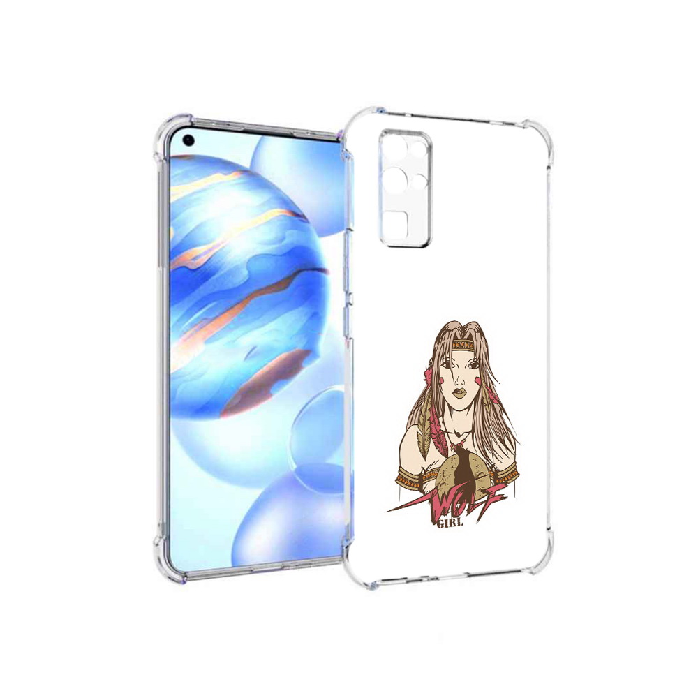

Чехол MyPads Tocco для Honor 30 девушка волк (PT147988.19.306), Прозрачный, Tocco