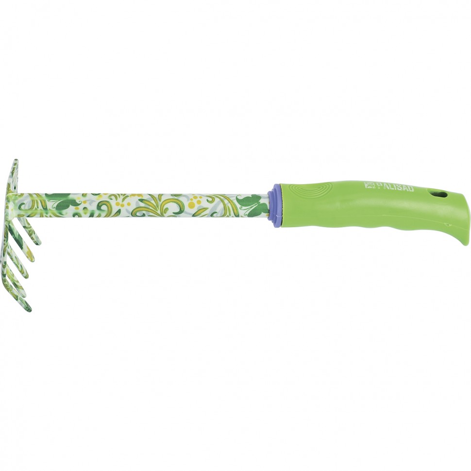 PALISAD Грабли 5 - зубые, 85 х 310 мм, стальные, пластиковая рукоятка, Flower Green, Palis