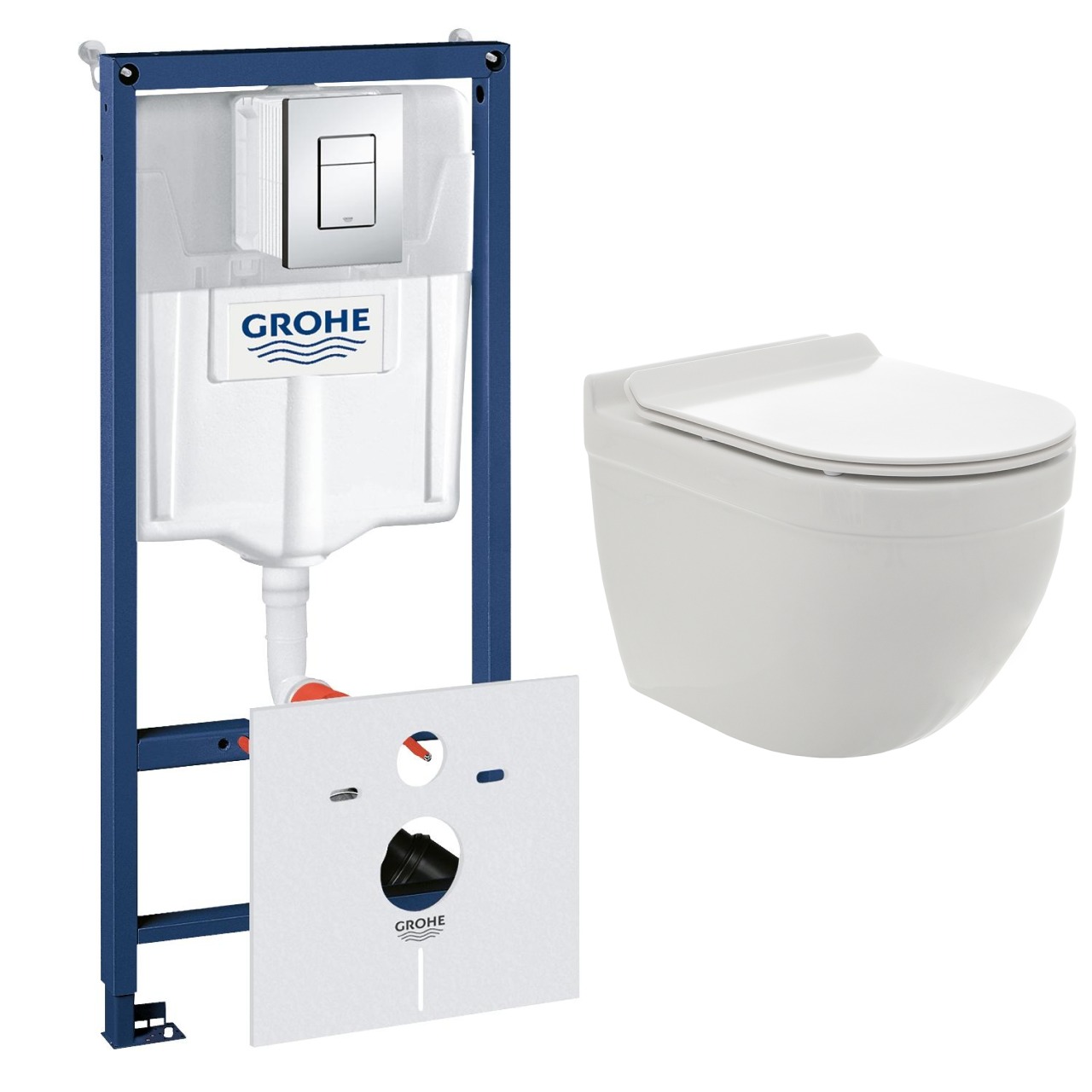 

Комплект инсталляции GROHE с унитазом AQUAme и сиденьем с микролифтом (NW0170/S)