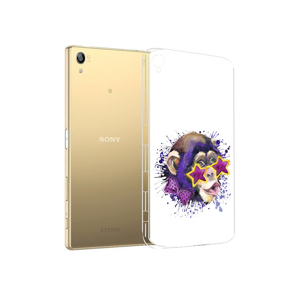 

Чехол MyPads Tocco для Sony Xperia Z5 Premium обезьяна в очках (PT23243.222.524), Прозрачный, Tocco