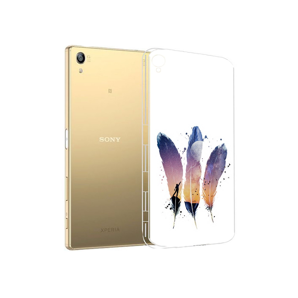 

Чехол MyPads Tocco для Sony Xperia Z5 Premium небесные перья (PT23243.222.519), Прозрачный, Tocco