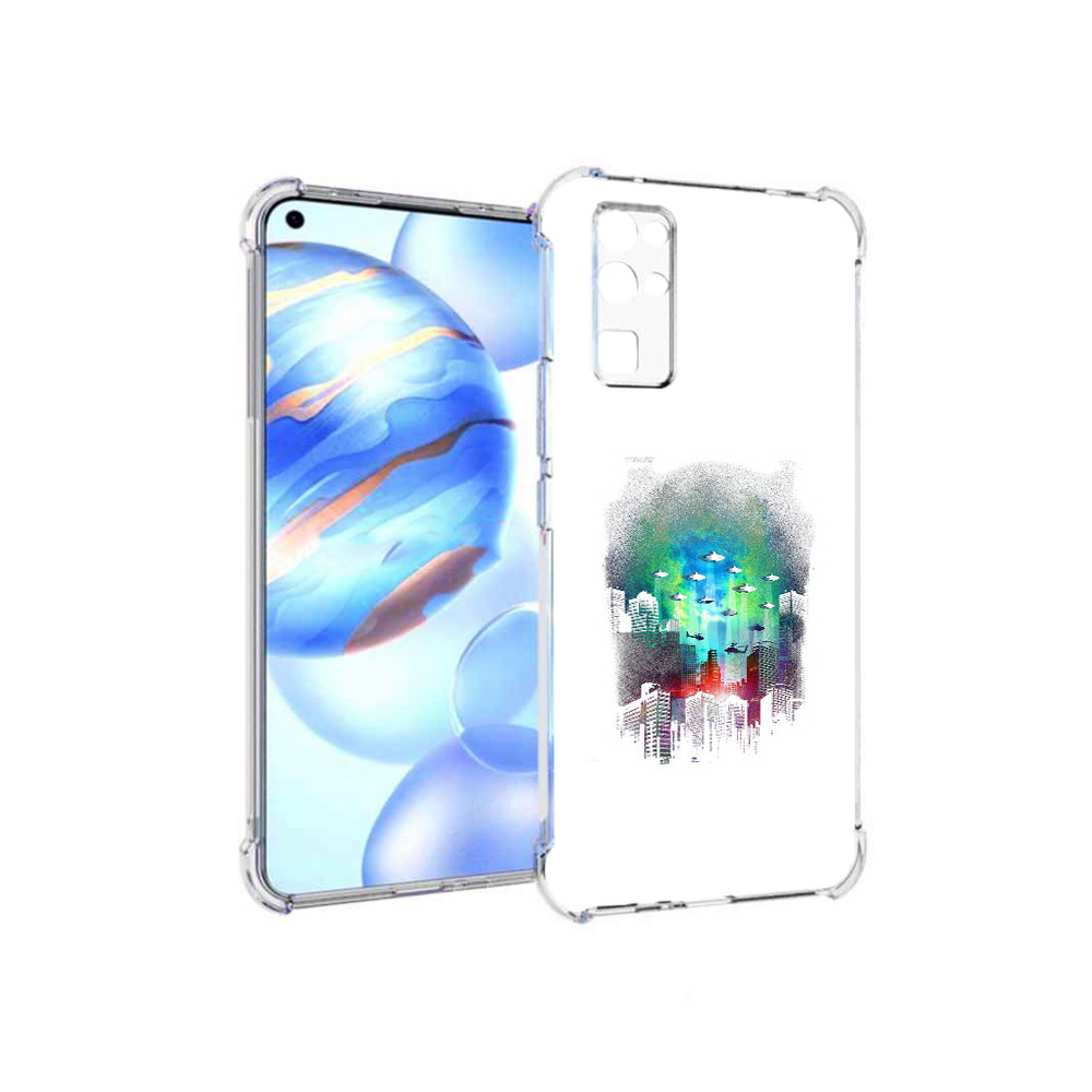 

Чехол MyPads Tocco для Honor 30 город в свечении (PT147988.19.296), Прозрачный, Tocco