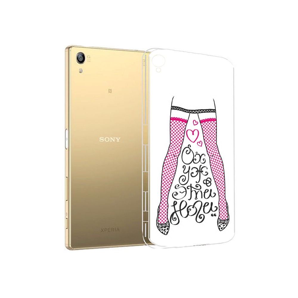 Чехол MyPads Tocco для Sony Xperia Z5 Premium нарисованные ноги в чулках (PT23243.222.507)