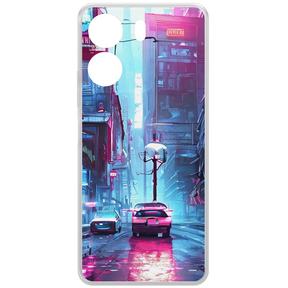 

Чехол-накладка Krutoff Clear Case Киберпанк Улица для Xiaomi Redmi 13C, Прозрачный