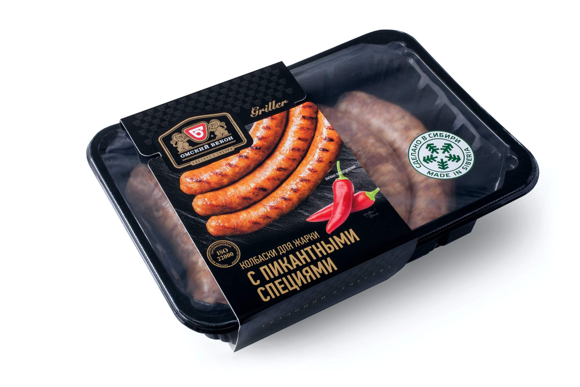 

Колбаски для жарки Омский бекон с пикантными специями, охлаждённые, 600 г