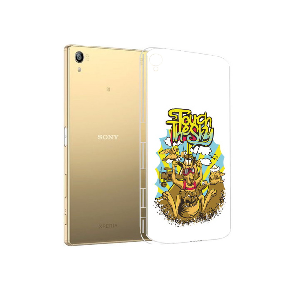 Чехол MyPads Tocco для Sony Xperia Z5 Premium нарисованное кенгуру комикс
