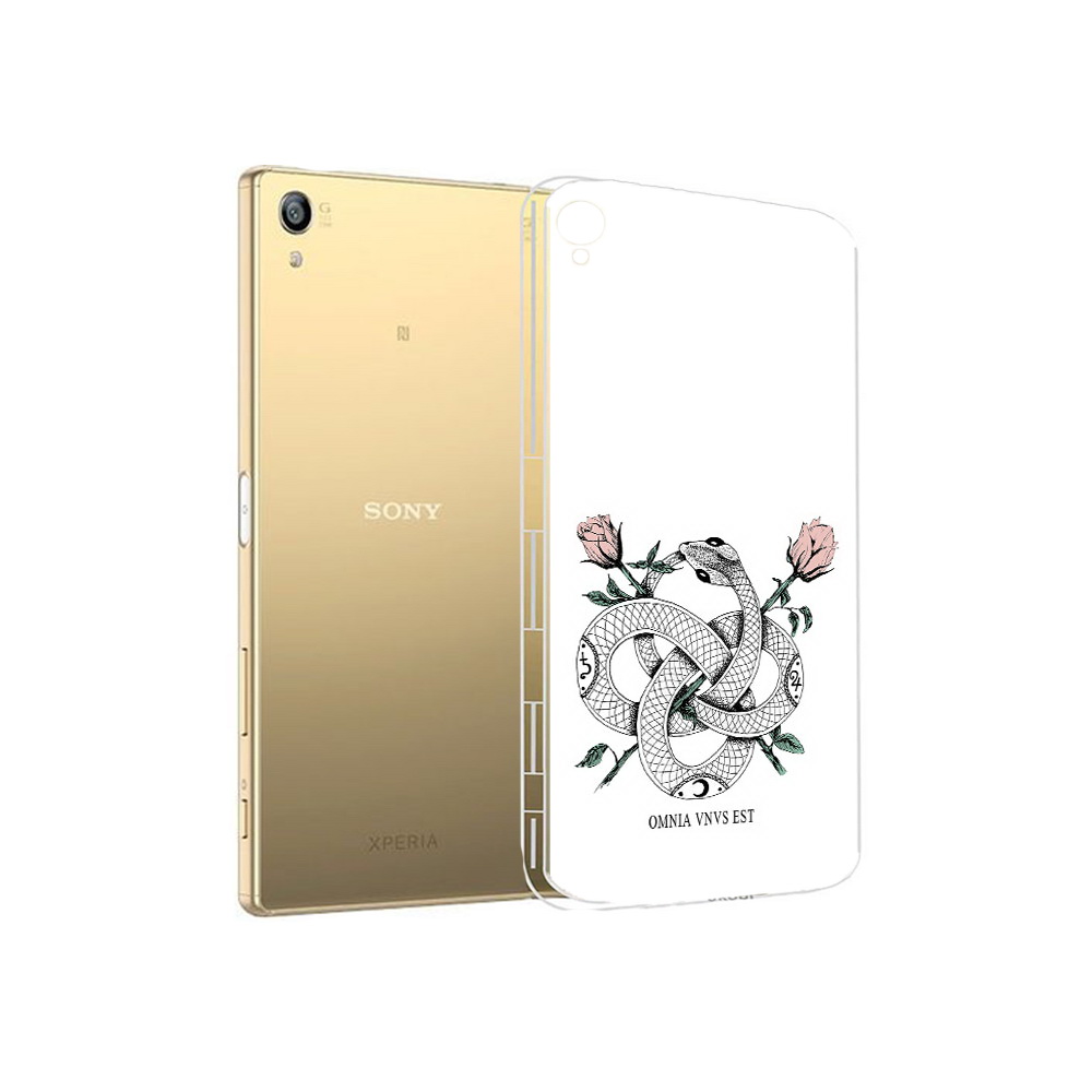 

Чехол MyPads Tocco для Sony Xperia Z5 Premium нарисованная змея абстракция, Прозрачный, Tocco