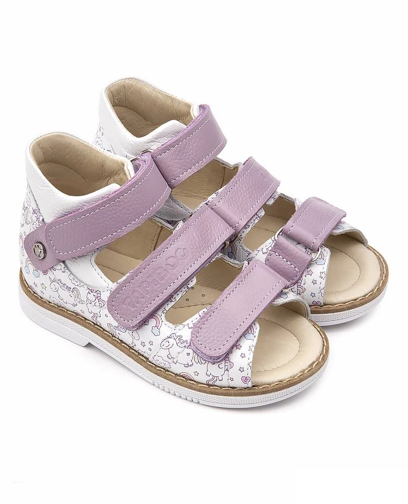 

Сандалии Tapiboo FT-26028.20-OL03O.02 цв.сиреневый/белый/принт р.32, Розовый, 26028.20