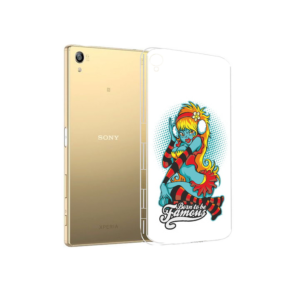 

Чехол MyPads Tocco для Sony Xperia Z5 Premium нарисованная девушка в наушниках, Прозрачный, Tocco