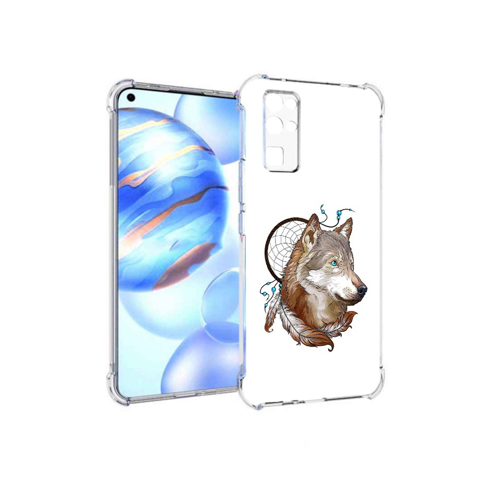 

Чехол MyPads Tocco для Honor 30 волк и ловец снов (PT147988.19.269), Прозрачный, Tocco