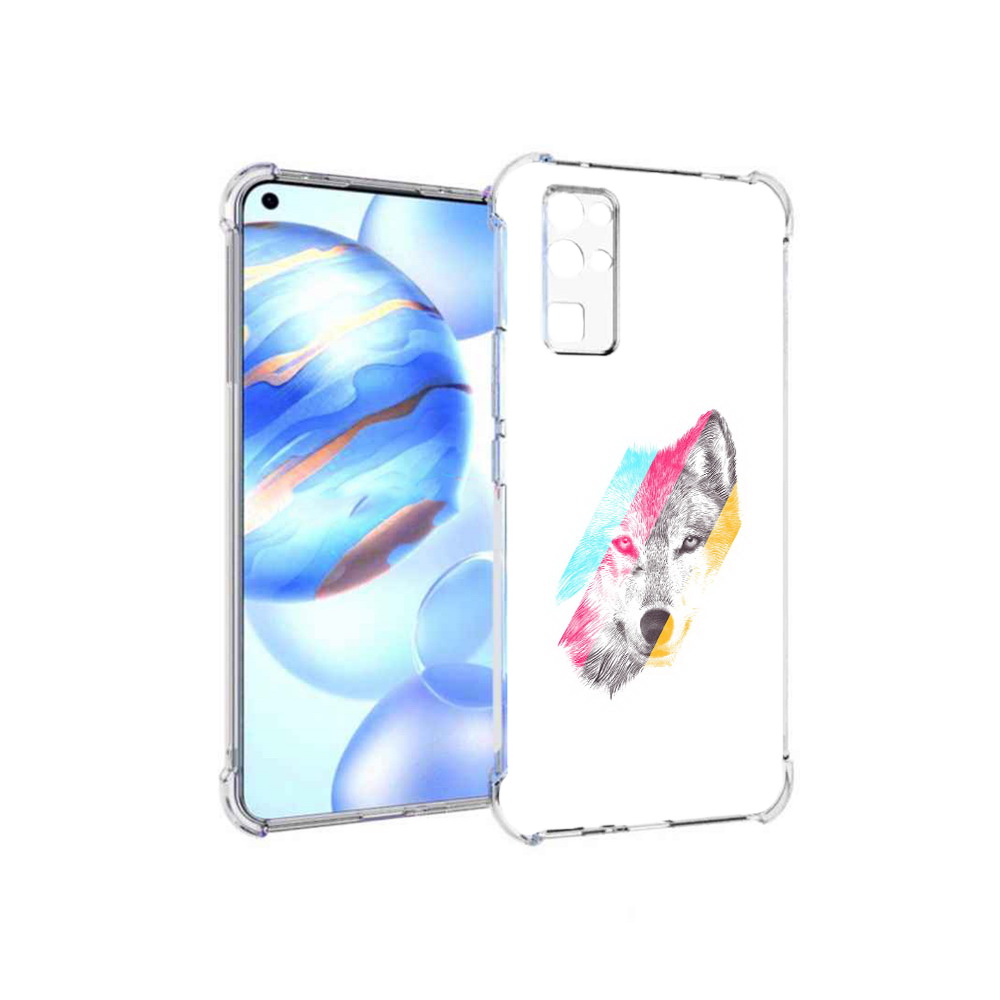 

Чехол MyPads Tocco для Honor 30 волк градиент (PT147988.19.268), Прозрачный, Tocco