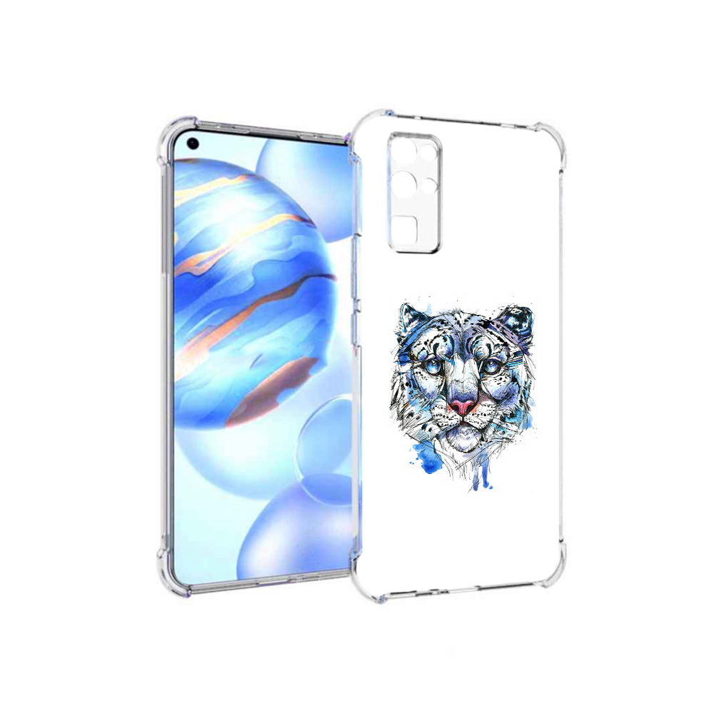 

Чехол MyPads Tocco для Honor 30 водяной тигр (PT147988.19.263), Прозрачный, Tocco