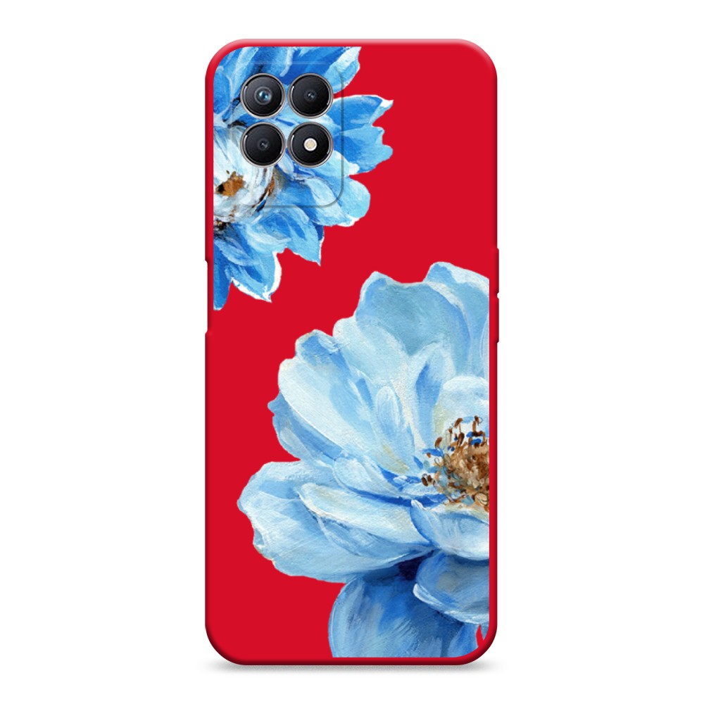 

Чехол Awog на Realme 8i "Голубые клематисы", Разноцветный, 257353-1