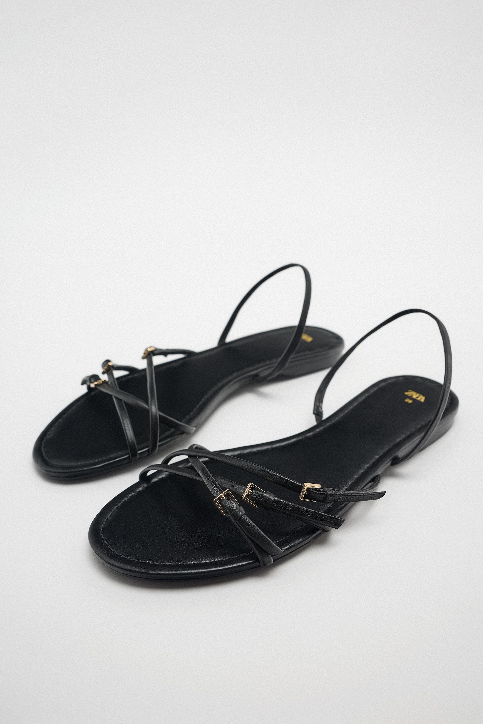 

Сандалии женские ZARA 177649 черные 40 RU (доставка из-за рубежа), 177649