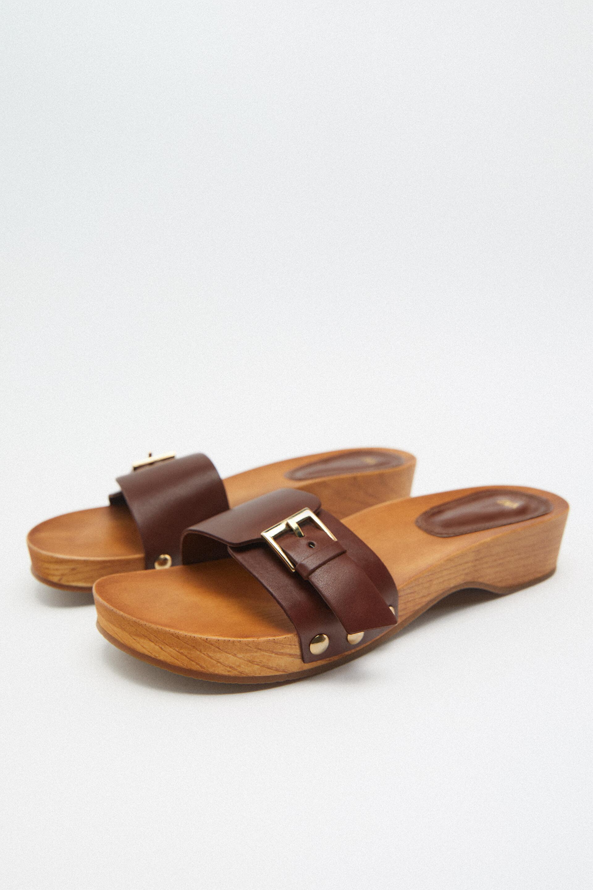 

Шлепанцы женские ZARA 177655 коричневые 39 RU (доставка из-за рубежа), 177655