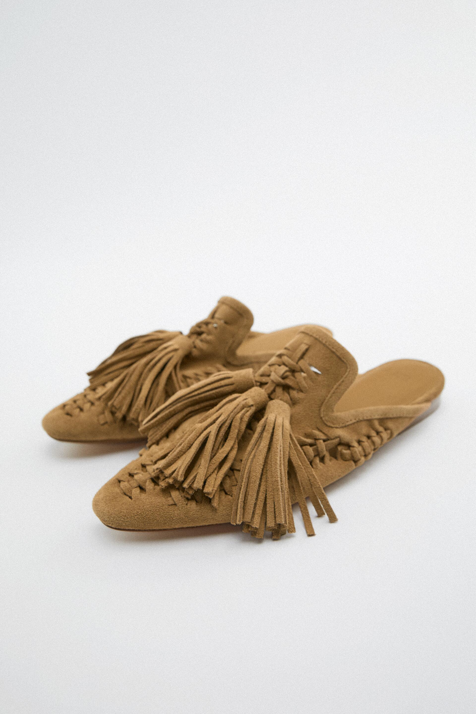 

Шлепанцы женские ZARA 199793 коричневые 38 RU (доставка из-за рубежа), 199793