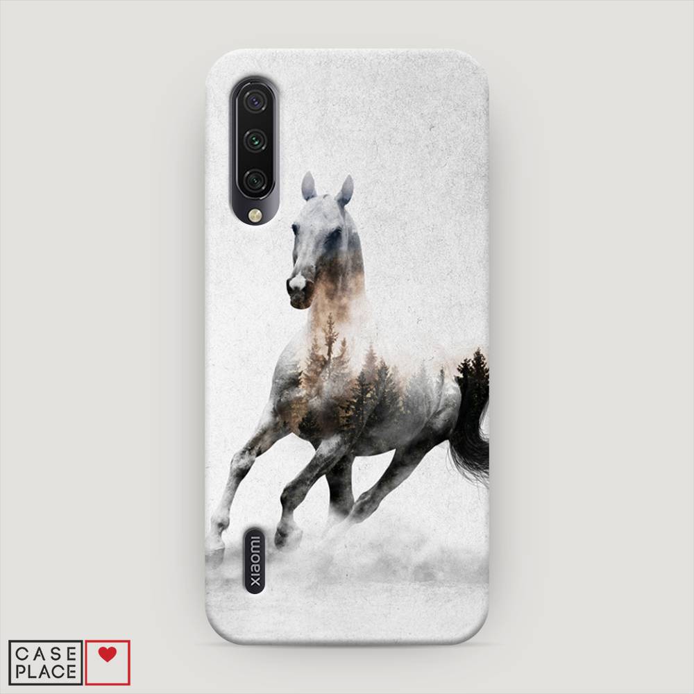 

Пластиковый чехол "Лошадь лес" на Xiaomi Mi A3, 36020-1