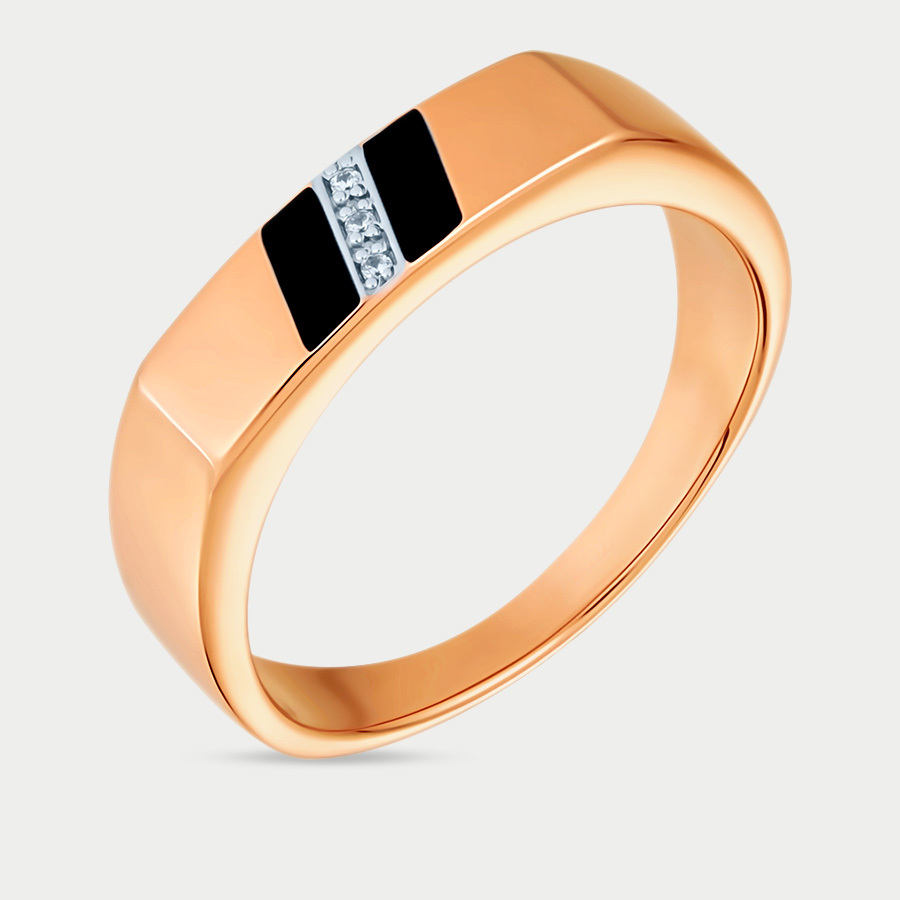 Кольцо из розового золота р. 20 Delta 040269, фианит