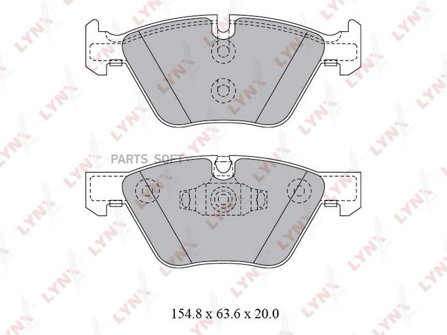 

Тормозные колодки LYNXauto передние BD1421