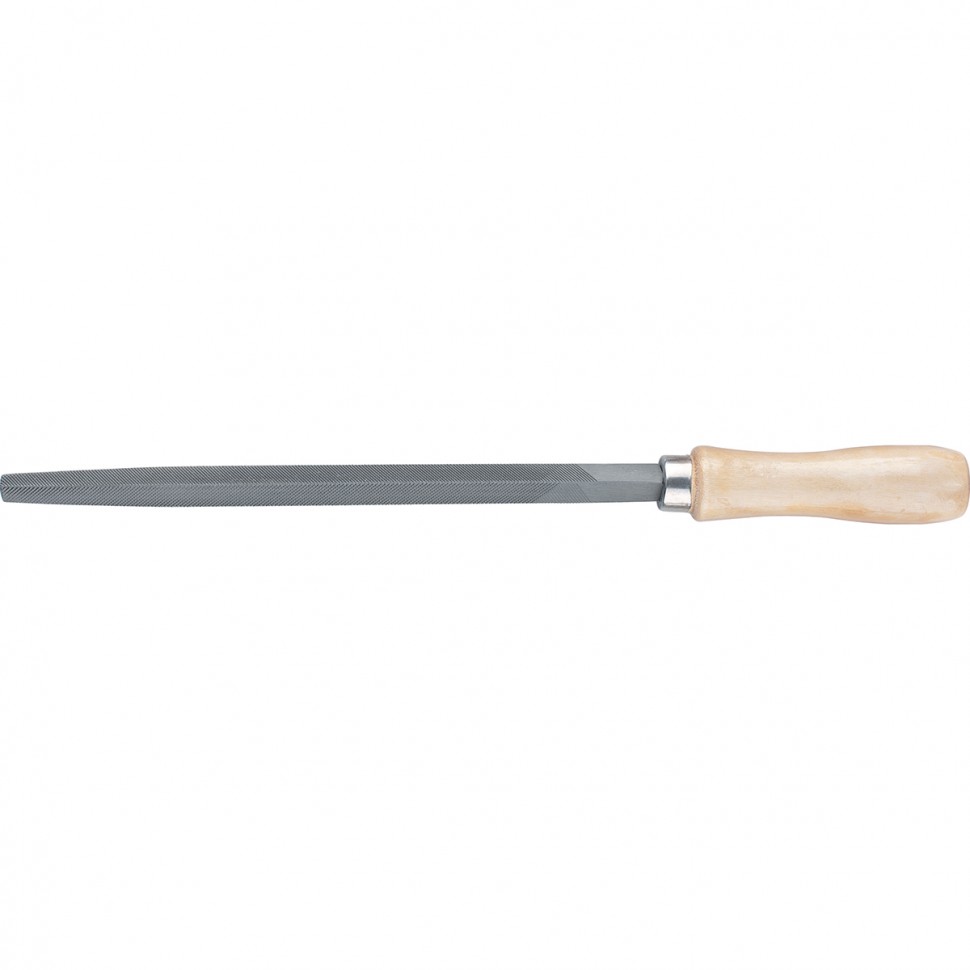 СИБРТЕХ Напильник трехгранный, 300 мм, деревянная ручка Сибртех напильник сибртех 16123 150мм круглый деревянная ручка