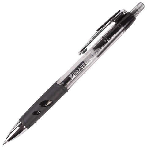 

Ручка гелевая автоматическая с грипом BRAUBERG Officer 12 шт