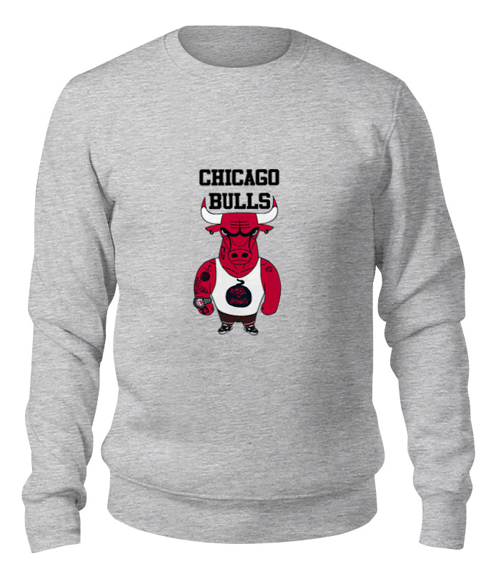 

Свитшот унисекс Printio Chicago bulls серый XL, Chicago bulls