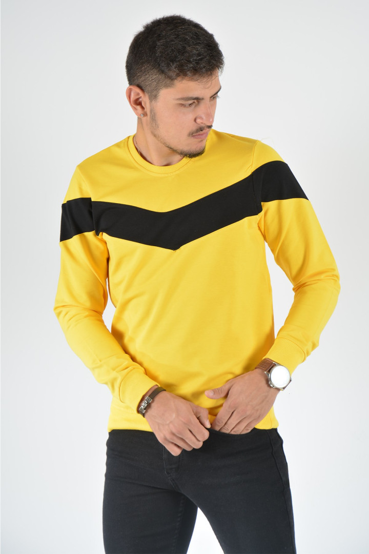 

Свитшот мужской Terapi Giyim 24228 желтый XS (доставка из-за рубежа), 24228