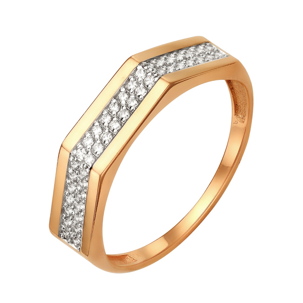 

Кольцо из золота р. , 585Gold 301011599, фианит, 301011599