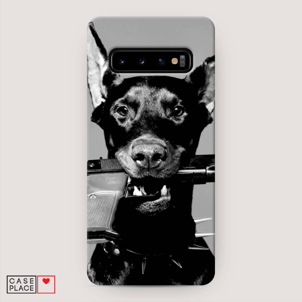 

Пластиковый чехол "Доберман" на Samsung Galaxy S10 +, Доберман