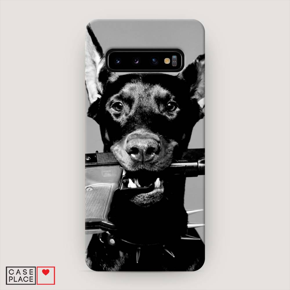 

Пластиковый чехол "Доберман" на Samsung Galaxy S10, Доберман
