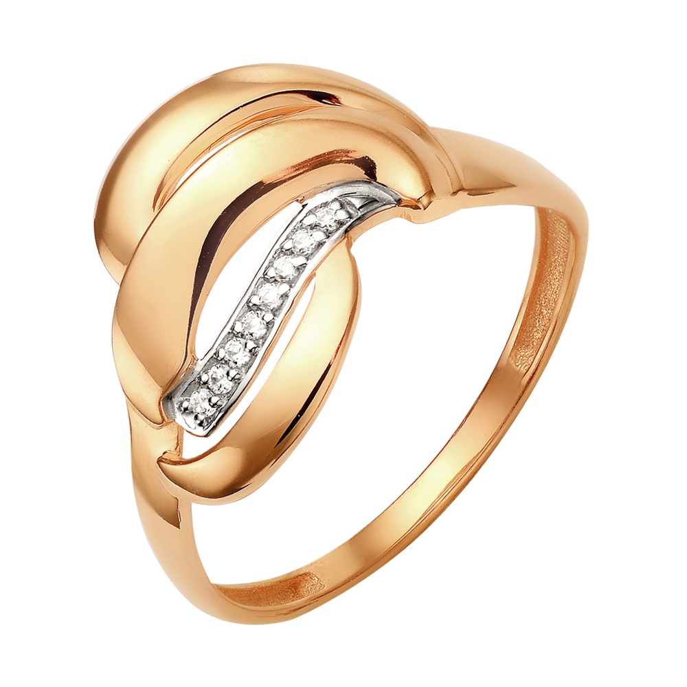 

Кольцо из красного золота с фианитом р.  585Gold 301011624, 301011624