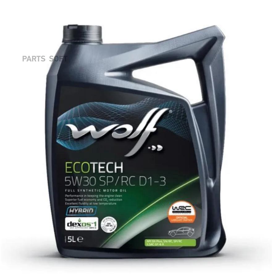 

Моторное масло Ecotech 5W30 Sp/Rc D1-3 5L wolf 1049902
