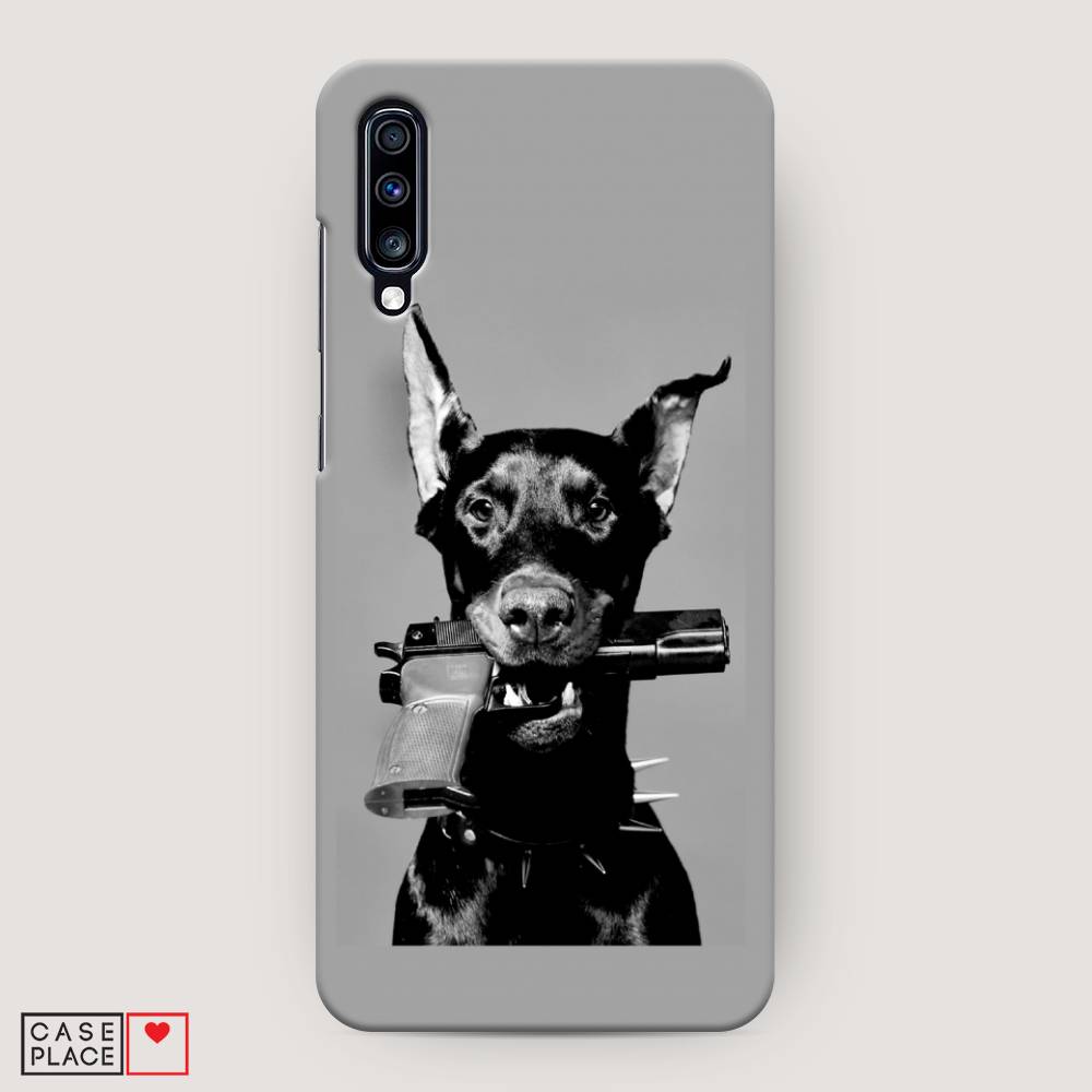 

Пластиковый чехол "Доберман" на Samsung Galaxy A70, Доберман