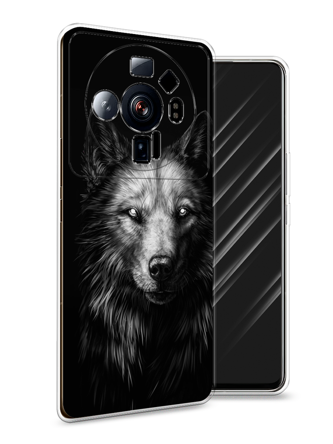 

Чехол Awog на Xiaomi 12S Ultra "Волк черно белый", Разноцветный, 314550-1