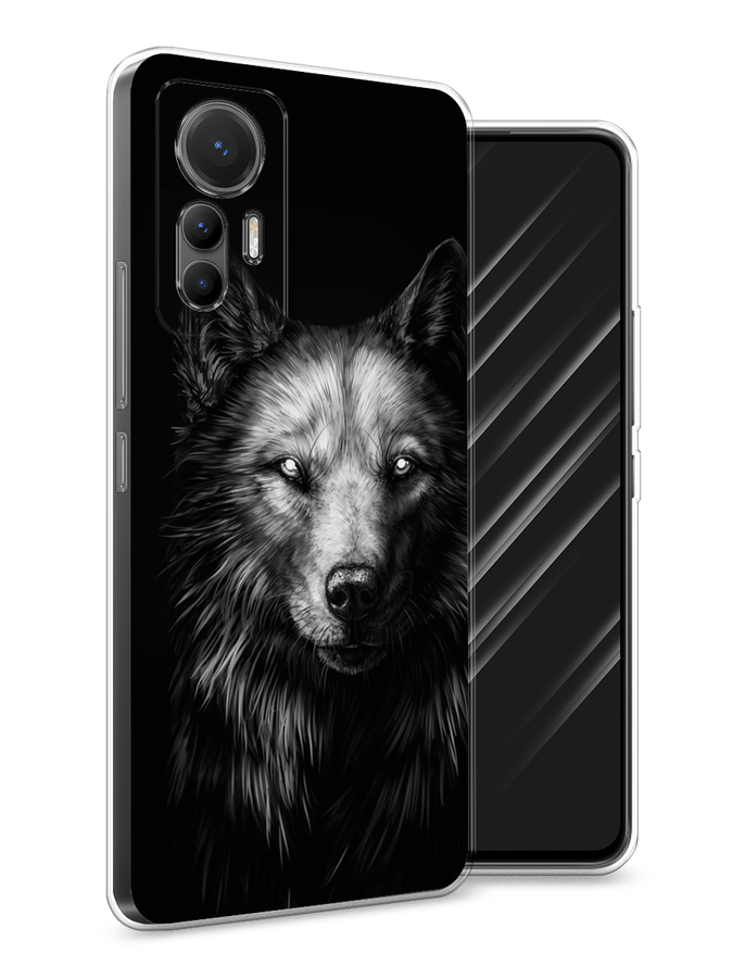 

Чехол Awog на Xiaomi 12 Lite "Волк черно белый", Разноцветный, 315050-1